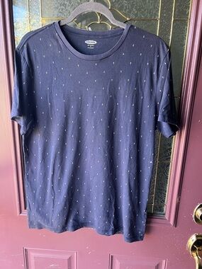 Old Navy Dark Blue Soft-Washed Crewneck Tee